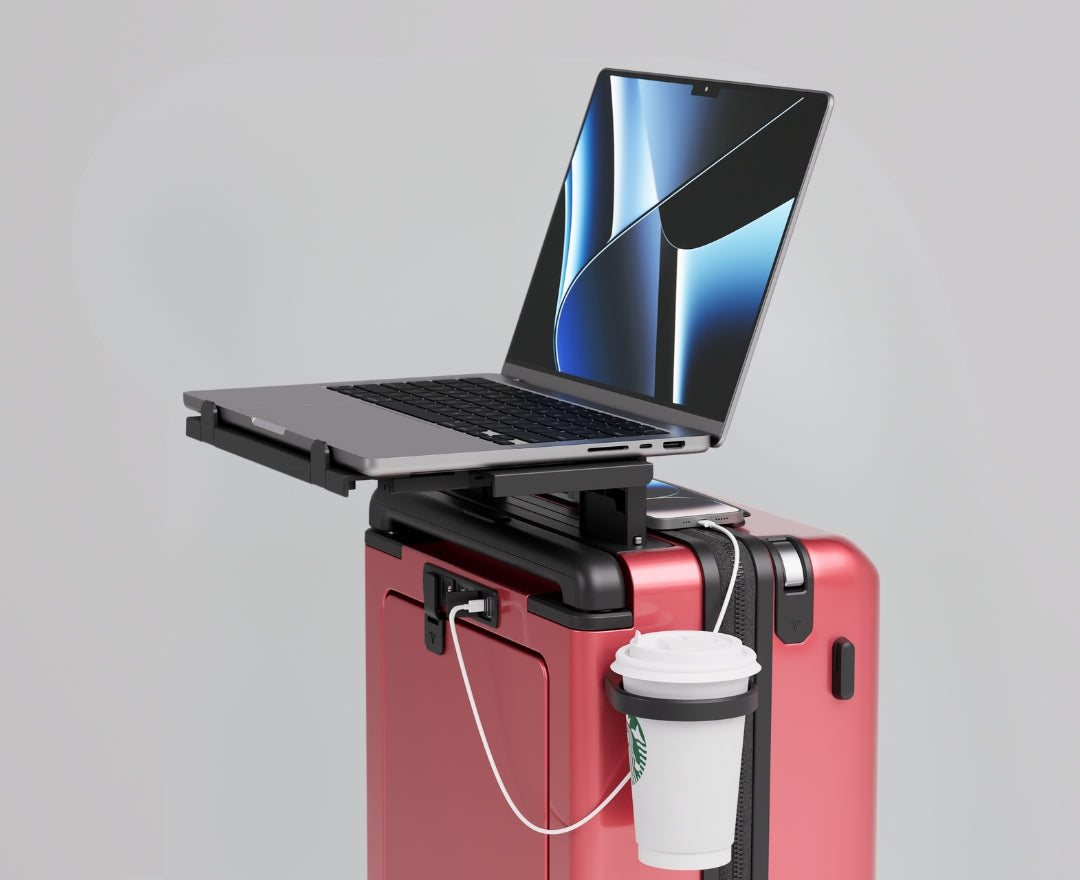 Tramora - Carry-on Luggage with Laptop Stand and more